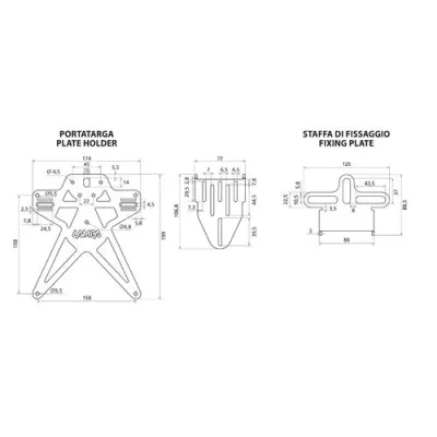PORTATARGA MOTO AERO-X EVO 7