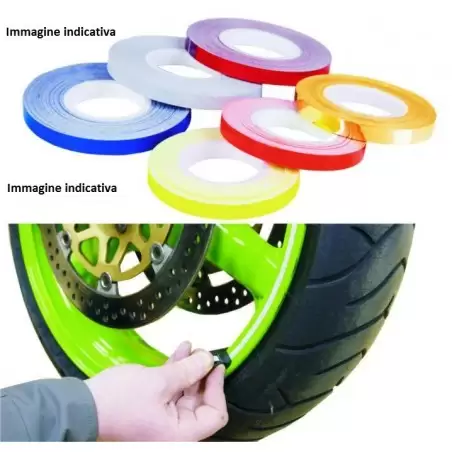 Stripe for motorcycle wheels with black applicator 7mm 10281 1