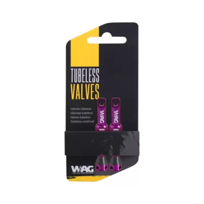 COPPIA VALVOLE TUBELESS ALLUMINIO 44MM VIOLA