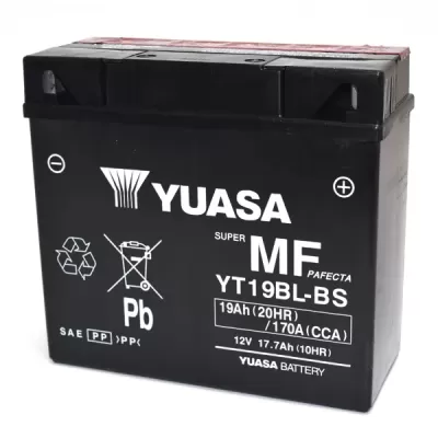 BATTERIA YUASA YT19BL-BS 12V/18AH SIGILLATA CON ACIDO A CORREDO