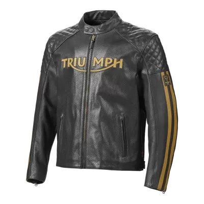 GIACCA MOTO TRIUMPH BRADDAN AIR RACE LEATHER