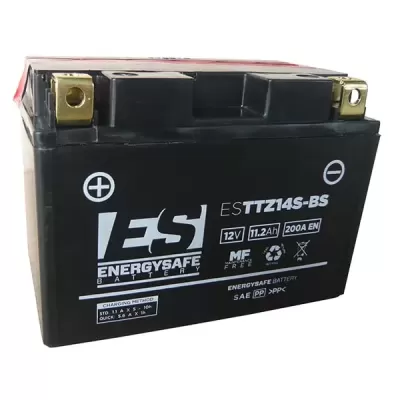 BATTERIA MOTO ENERGYSAFE ESTTZ14S-BS 12V-11.2AH SIGILLATA CON ACIDO A CORREDO