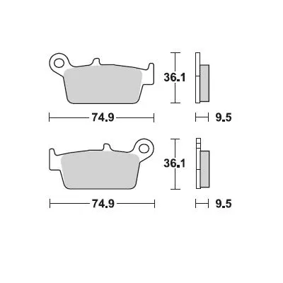 PASTIGLIE MOTO BRAKING 701 CM44 701CM44 1