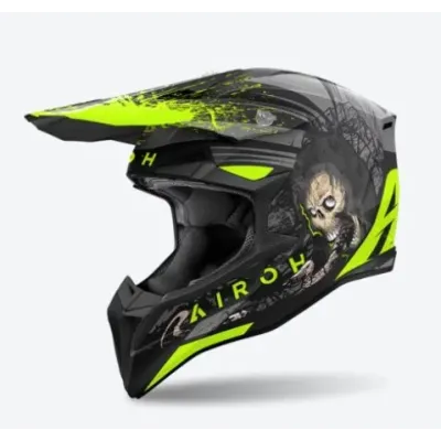 CASCO CROSS AIROH WRAAAP DARKNESS