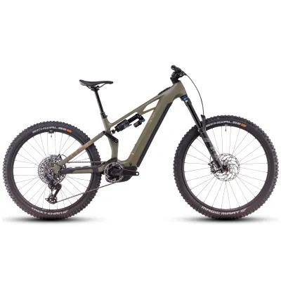 BICI E-BIKE CUBE STEREO HYBRID ONE77 HPC TM 800 TG.M DUSTYOLIVE'N'GOLD