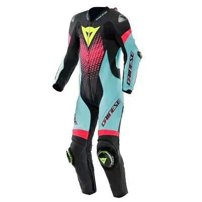 TUTA DAINESE LAGUNA SECA 6 INTERA PERFORATA BLACK/WATER/FUXIA