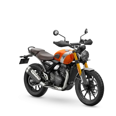 MOTO TRIUMPH SCRAMBLER 400 X EKMH BAJA ORANGE-ALUMINIUM SILVER