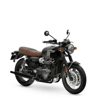 MOTO TRIUMPH BONNEVILLE T120 BLACK MATT SILVER ICE-MATT SAPPHIRE BLACK