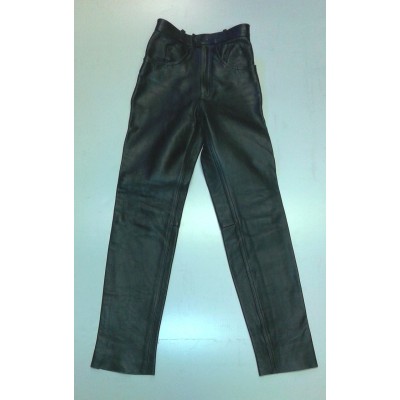 PANTALONE AMERICAN-EAGLE NERO PELLE PER CUSTOM/HARLEY TG 26 10779 1