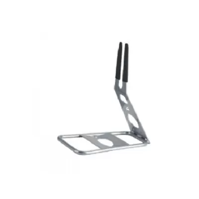 CAVALLETTO BICI BARBIERI IN ACCIAIO SILVER MODELLO STAND BS/HUBSILVER 1