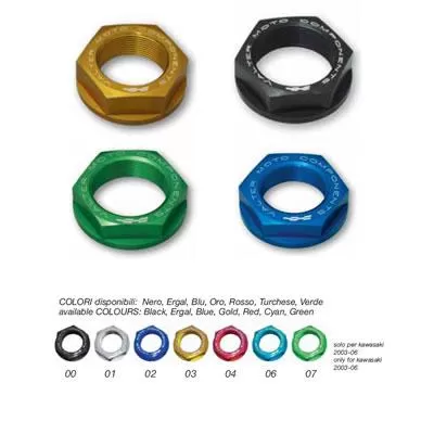 DADI CANOTTO ZX 7R ZX 6R 97-03 DAYTONA 675 06 VALTER MOTO COLORE TURCHESE DC04 06 1