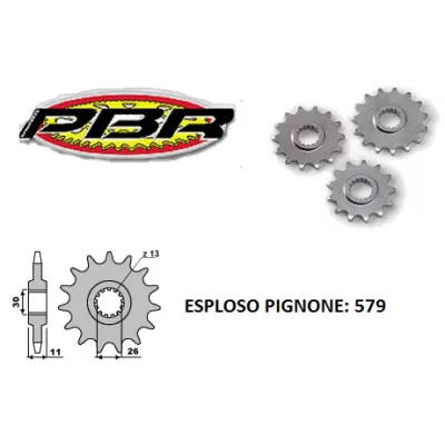 PIGNONE 579 15 DENTI PBR 1534 1
