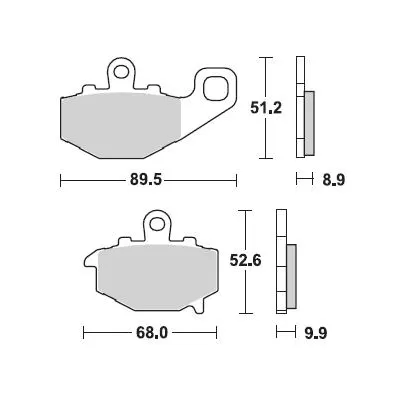 PASTIGLIE MOTO BRAKING 775CM56 775CM56 2