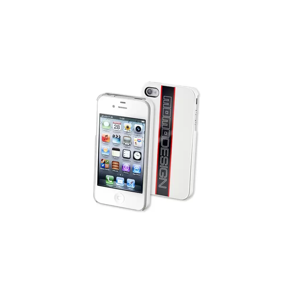 WHITE PEARL RACING COVER MOMO DESIGN FORIPHONE4S-4MOMORHCIPHONE4SW 2