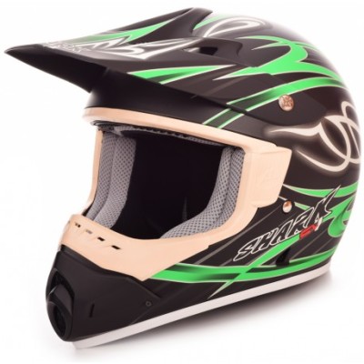 CASCO FUORISTRADA SHARK SX1 ROOKIE VERDE/NERO OPACO SH1520XLWR 1